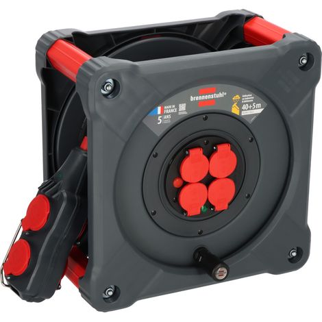 Enrouleur de câble KC 4201 4+4 Professional avec Powerblock 40+5m H07RN-F 3G2,5 - IP44 - BRENNENSTUHL - 9212451110 (1/4)