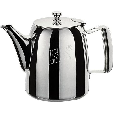 Caffettiera teiera pro in acciaio inox con becco 6 tazze (1/2)