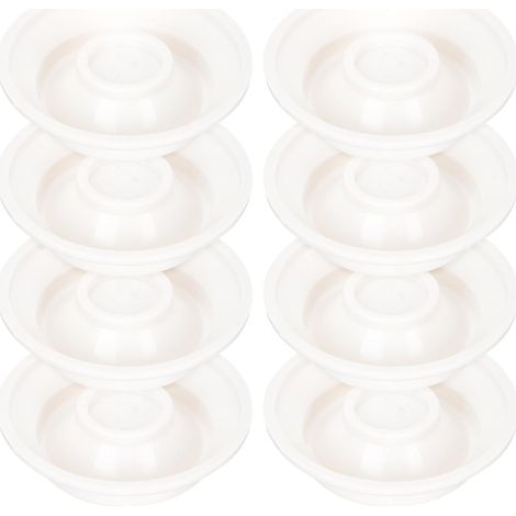 Lot de 8 Coussins Antidérapants pour Pieds de Piano Droit, Diamètre 8,7 Cm, en Abs Blanc Transparent, Tapis de Sol Insonorisant pour Protection Meubles et Sols Intérieurs (1/5)
