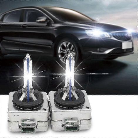 2 ampoules de phares HID D3S 35W pour voiture, blanc xénon, feux de croisement/route, 4300K (1/4)