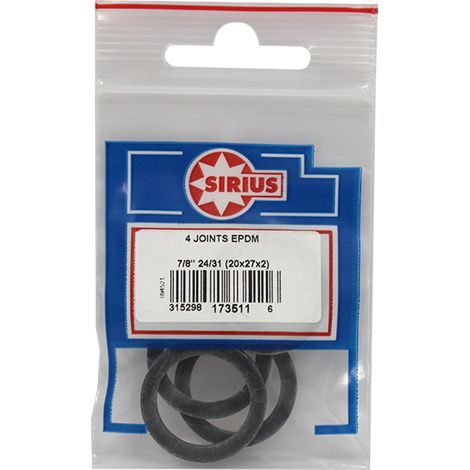4 Joints ACS en Caoutchouc EPDM pour eau-chaude et froide sanitaire 7/8'' (24/31) - Watts (1/3)
