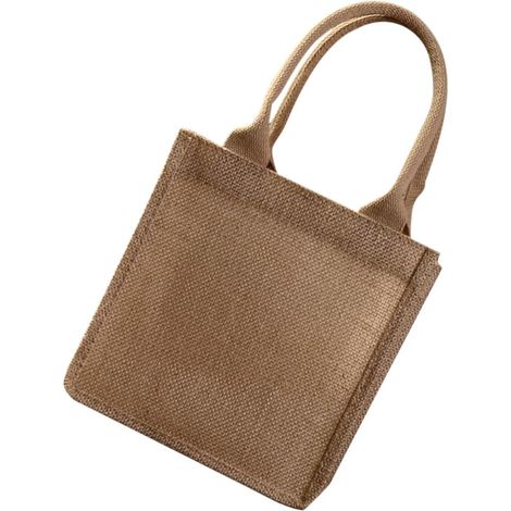 Sac cabas léger en jute Healeved avec poignées , réutilisable et imperméable , écologique , idéal po