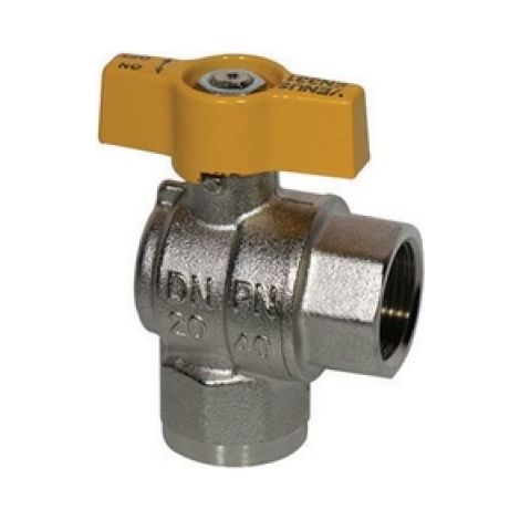 RUBINETTO A SFERA PER GAS SQUADRA FF 3/4