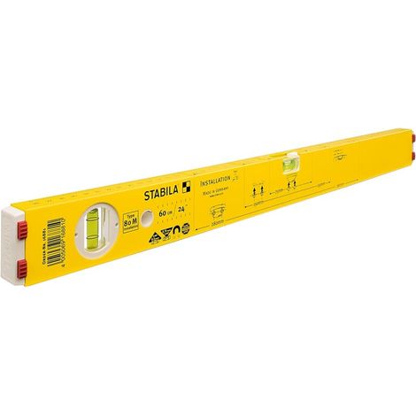Stabila Leichtmetall-Wasserwaage 80 M 60 cm Messwerkzeug (1/10)