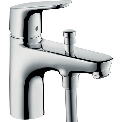 Hansgrohe – Mitigeur bain/douche monotrou 130mm – Cartouche céramique 2 vitesses – Débit 20 l/min sous 3 bars – Inverseur automatique