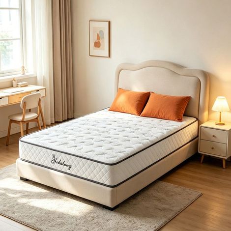 Matelas 90x200x28 cm, Orthopédique Mémoire de Forme, Ressorts Ensachés, 7 Zones de Confort, Matelas Simple, Durable (1/5)