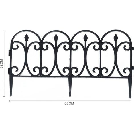 TrAdE Shop Traesio - Recinzione Per Giardino Steccato Bordo Per Prato In Polipropilene Dim 32x60cm - (1/2)