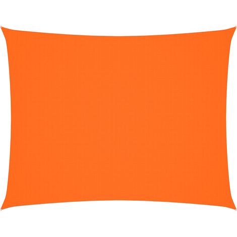 Vela Parasole Telo Ombra Parasole a Vela Oxford Rettangolare 4x6 m Arancione (1/4)