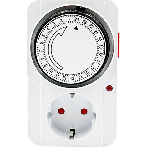 Programmateur Journalier Mécanique avec Voyant Lumineux - 3680W - Noir,pour un confort optimal (1/3)