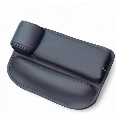 Organisateur d'espace entre le siège auto et le siège avec porte-gobelet et passage pour câble de chargement, rangement de console en plastique pour les trajets quotidiens et les voyages en voiture, n (1/5)