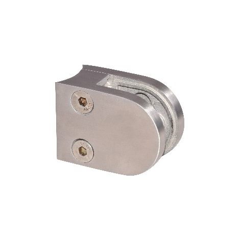 [QUALITE FRANCAISE] - Pince à Verre 55x40 Fixation sur Tube 42.4 INOX 316
