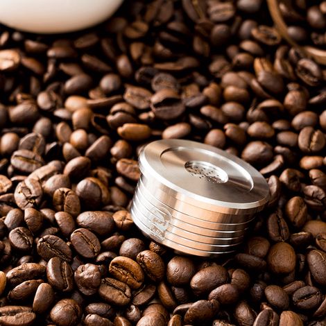 Wiederverwendbare Kaffeekapseln aus Edelstahl, wiederverwendbarer Kapselfilter kompatibel mit AAA 3A C225/delta q NDIQ7323/ EP MINI (Lavazza Point) (1/5)