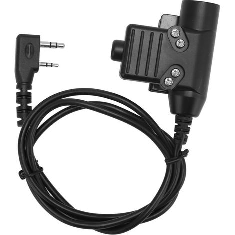 Câble adaptateur PTT U94 pour talkies-walkies bidirectionnels Kenwood Baofeng-