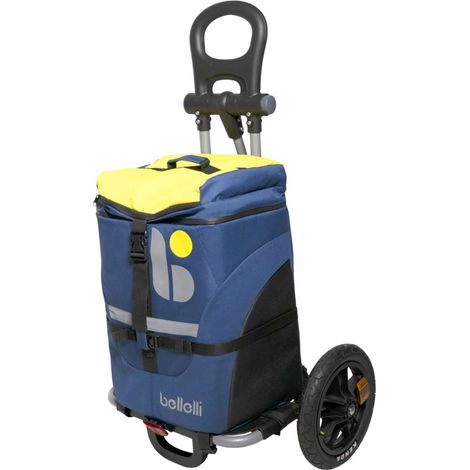 borsa per bici bellelli "b-tourist" blu/giallo, portata massima 25 kg