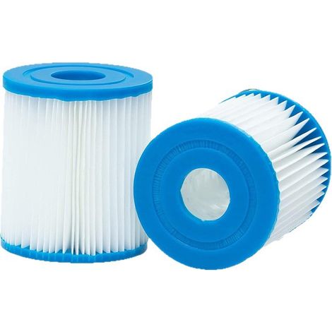 2pcs Cartouche de filtration pour piscine Bestway Type I (filtre pour spa) – Modèles 58093, 58511, 58381-DELKEVIC (1/4)