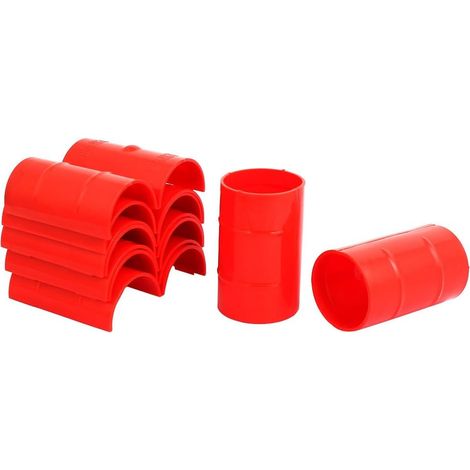 50mm Durchmesser 2mm Dicke Central Klimaanlage Rohrschelle Rot 9tlg (1/3)