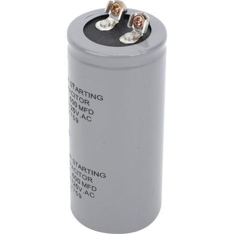 Condensateur de démarrage moteur CD60 600 µF 125 V CA 43 x 102 mm (1/5)