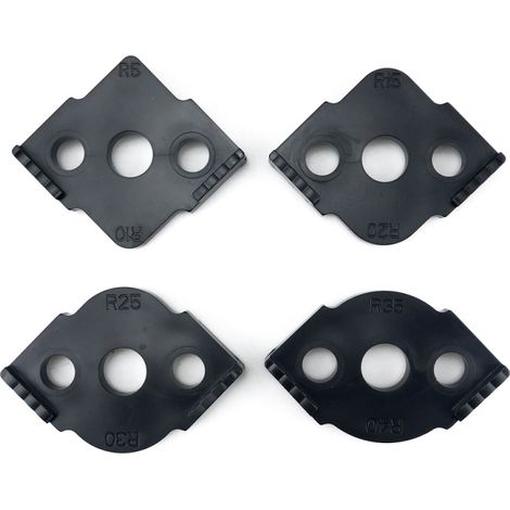 Gabarits de fraisage pour rayon de courbure (lot de 4) - Machine à découper et fraiser les angles courbes (1/5)