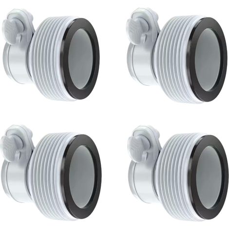 Lots de 4 adaptateurs pour piscine, raccordement type B, pompes de filtration Intex 1,5 pouce. Accessoires pour piscine (1/5)
