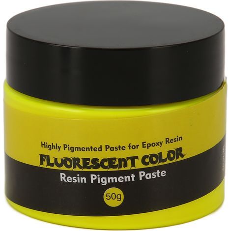 50 g Fluoreszierendes Pigment für Epoxidharz – Intensives Fluoreszierendes Gelb für DIY-Bastelarbeiten und künstlerische Kreationen (1/5)