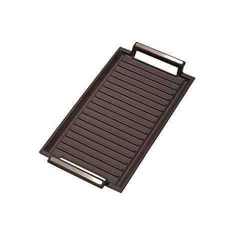 Cata BBQ Grill Induktion schwarz emailliertes Gusseisen 22,8x43,2 cm