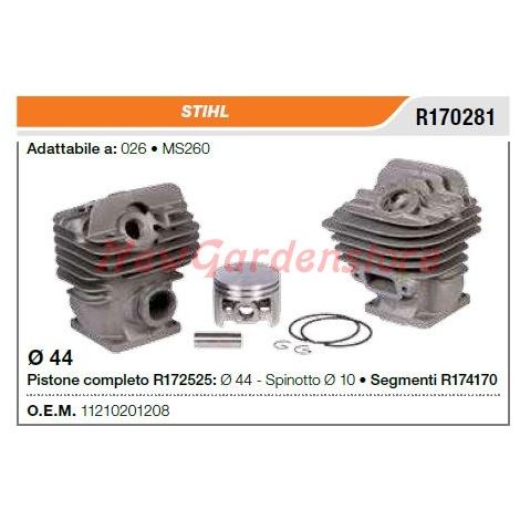 Segmentos de cilindro de émbolo Motosierra STIHL 026 MS260 R170281