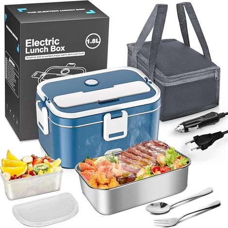 Anykuu Heated Lunch Box 1.8L 12V/24V/220V Fast Heating (1/5)