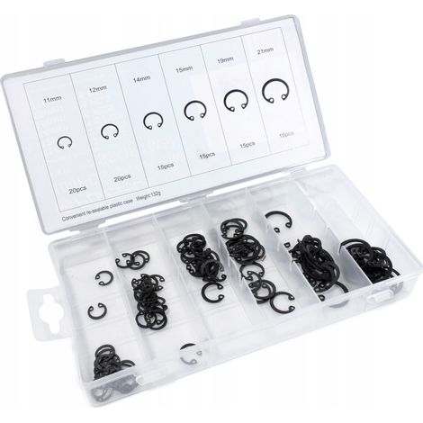 Set di 100 anelli elastici interni.