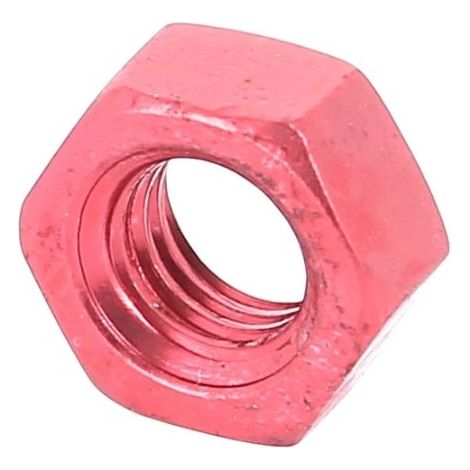Blister de 5 Écrous Hu M5 P40 OA Rouge DIN 934 (1/2)