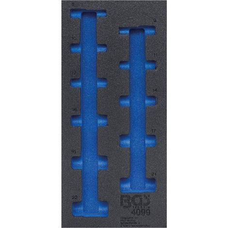 Insert de Servante d Atelier 1/3 Vide - 20 x 3.7 x 41.3 cm - Polypropylène Robuste - Organisation et Rangement Efficace - D-Work