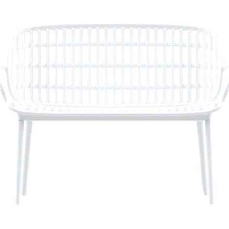 DIVANO POSITANO BAMBOO 113X61,5X8 BIANCO