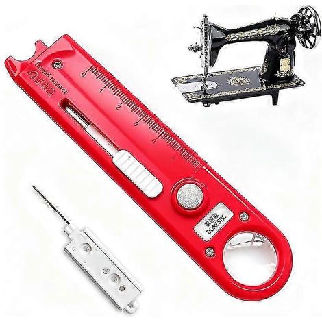 Enfile-aiguille automatique pour machine à coudre domestique, outil de couture multifonction 4 en 1 avec aiguille à crochet de rechange fournie. (1/5)