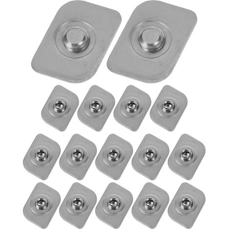 Lot de 16 limiteurs de fenêtre en acier inoxydable - Verrous de remplacement pour fenêtres coulissantes - Barres de sécurité pour la sécurité à domicile et bureau