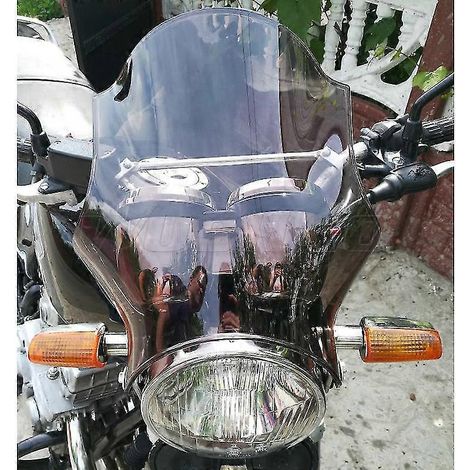 Pare-brise pour Yamaha YBR 125/250 (2004-2019) - Support latéral de phare personnalisé - Fumé