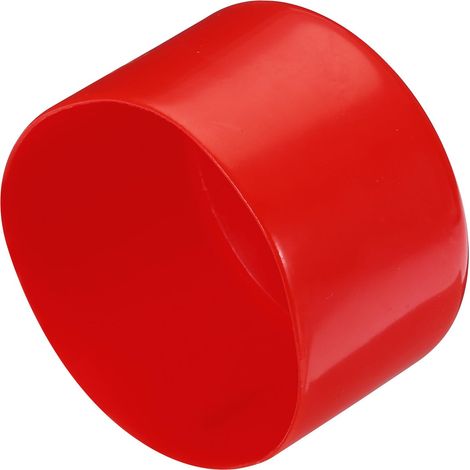 2Pcs Embouts en Caoutchouc de 70mm de Diamètre Intérieur pour Tubes Ronds en Vinyle, Capuchon de Boulon, Protecteurs de Filetage de Vis, Rouge (1/4)