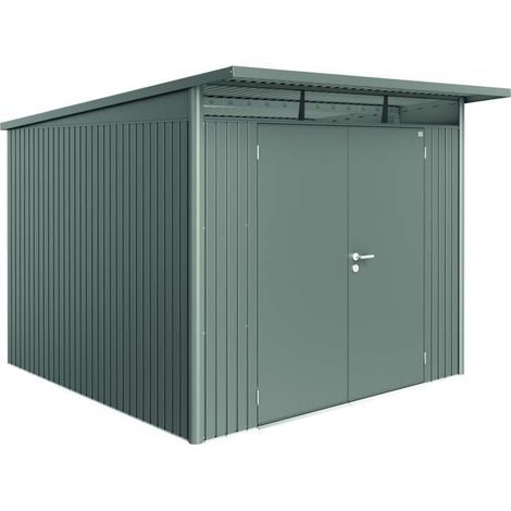 Casetta AvantGarde Misura A7 grigio quarzo metallizzato con porta a due battenti