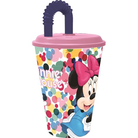 STOR Bicchiere Minnie Sport 430ml Disney tazza per bambini in plastica Auto