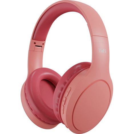 Bluetooth-Kopfhörer - T'nB - TONALITY circumaural - Terrakotta & Himbeerrosa