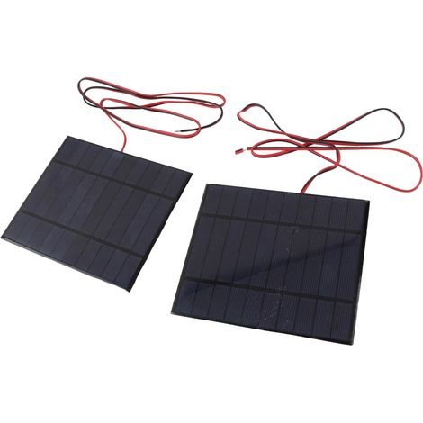 Panneau solaire 2pcs DC 5V 500mA, module d'alimentation cellulaire, panneau solaire en silicium polycristallin, avec câble de 100cm, épaisseur 2mm / 0.08in, pour projets de recherche scientifique (1/5)
