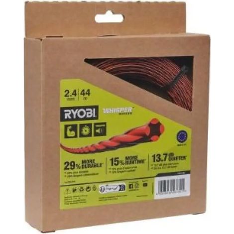 Ryobi RAC180 Rundfaden-Motorsense, Trimmer, 2,4 mm x 44 m (1/3)