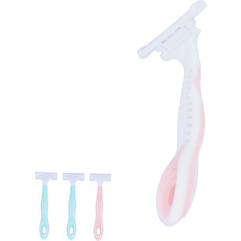 4pcs Tondeuse Femme Professionnelle Épilateur Portable Aisselles Jambes Corps Rasoir Sans Douleur (1/5)