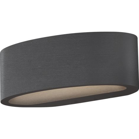 LUNARIS Applique LED Biemissione 17,5W 3000K IP54 CRI90, Struttura in Metallo Titanio, Dimmerabile a Taglio di Fase - Rossini Group (1/4)