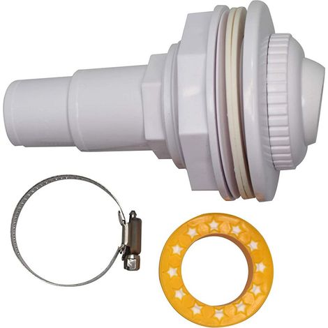 Convient au système d'arrosage par recirculation des piscines hors sol FibroPool, avec clips et ruban adhésif fileté pour une utilisation en extérieur.