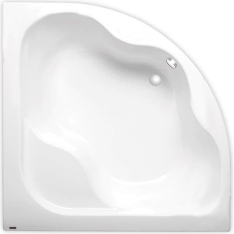 Siko – Baignoire d'angle 150x150 cm SY1500PLUS – Acrylique blanc – Orientation gauche et droite – Excellentes propriétés antibactériennes