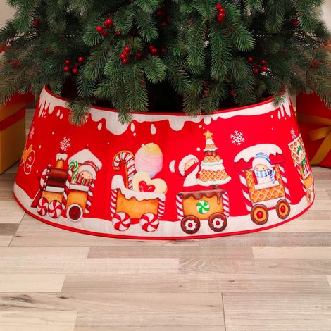 Décoration de sapin de Noël, anneau de Noël rond pliable pour sapin artificiel, décoration de vacances, décoration d'intérieur (1/5)
