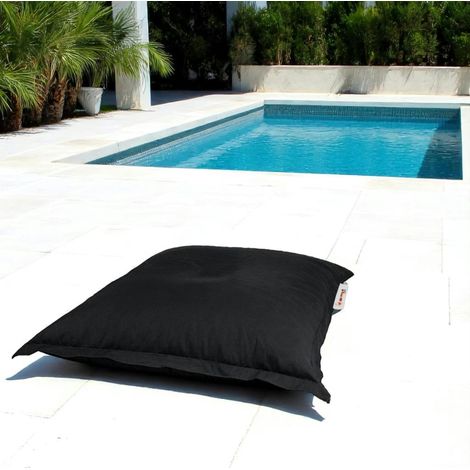 Pouf coussin de sol extérieur noir - 100 cm ARTA (1/3)