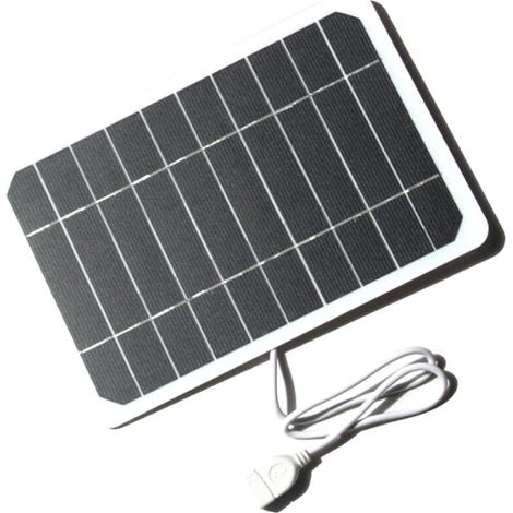 5W 5V petit panneau solaire avec USB DIY Monocristallin Silicon Cell Imperproof Camping Portable Portable For Bank Mobile Phone (1/4)