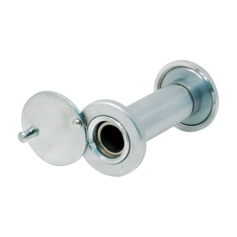 SPIONCINO GRANDANGOLO PORTE POTENT - FINITURA CROMO SATINATO F.MM 14 L.MM 70/120- 3 pezzi