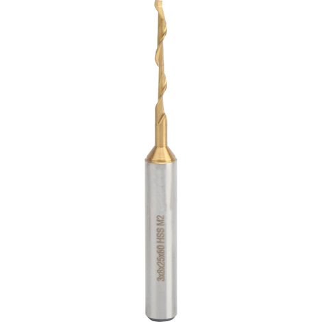 Fraise à cannelure unique en acier rapide, dureté M2 pour une coupe en douceur 3x8 25 80mm