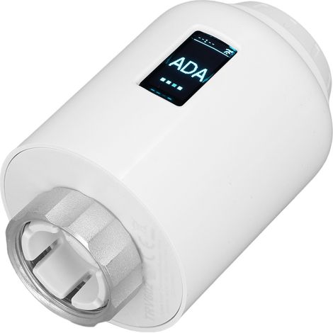 Robinet thermostatique intelligent programmable automatique et manuel pour radiateur, compatible avec une application mobile (1/5)